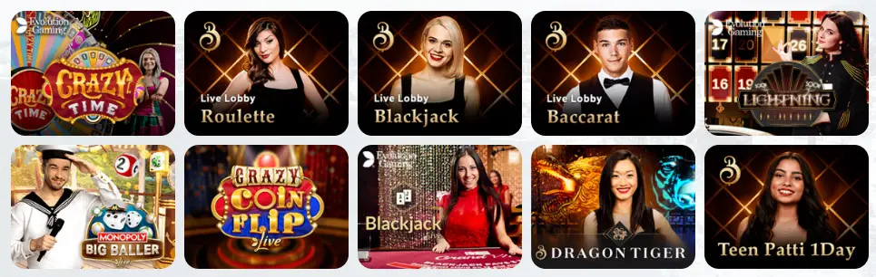 Jeux de casino en direct RABONA CASINO