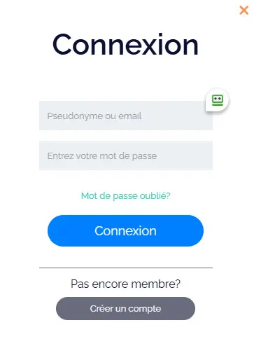 Connexion des membres du RABONA CASINO